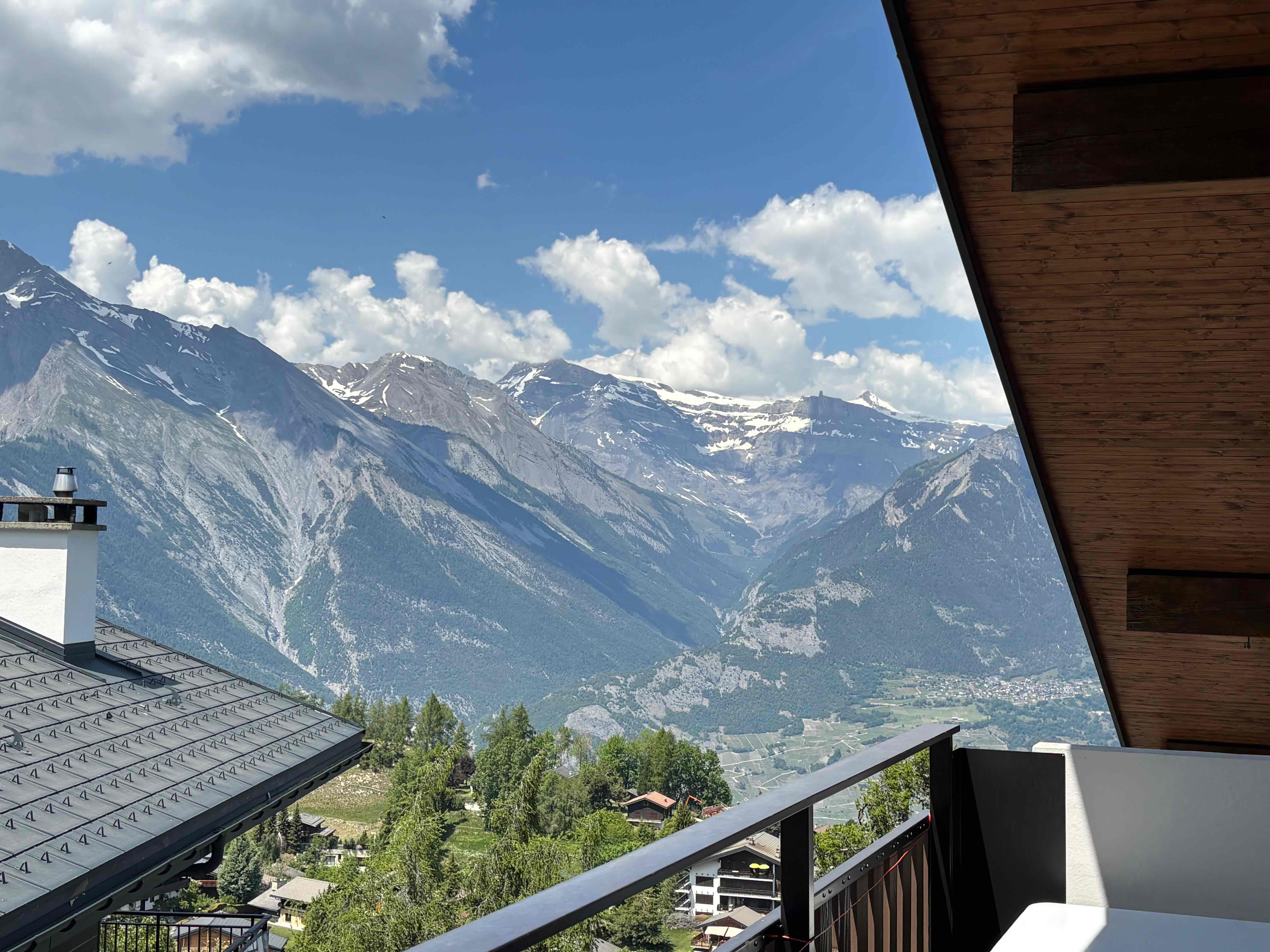 Alpine panorama from the balcony